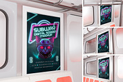 Subway Digital Screen Mockup, an Advertising Mockup by HanaSaka_Studio (Thumbnail 1 of 5)