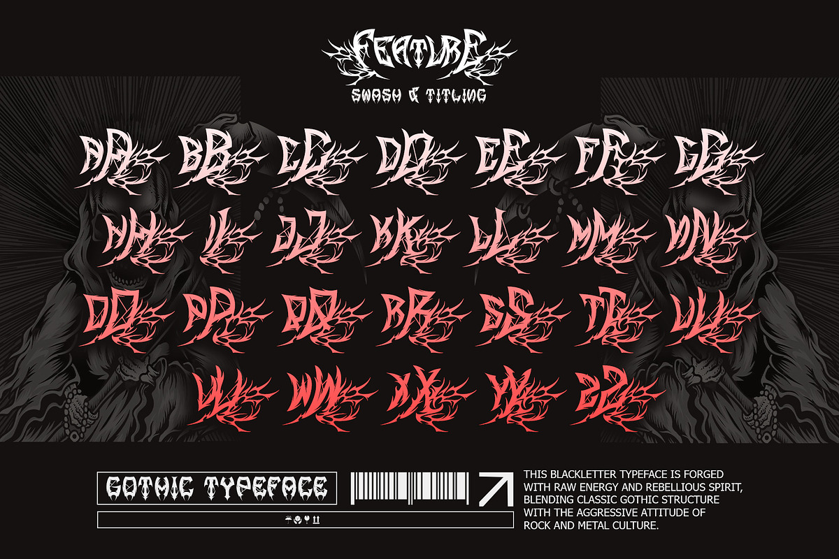 Demon Crown – Gothic Font, a Blackletter Font by Letterara (Photo 11 of 15)