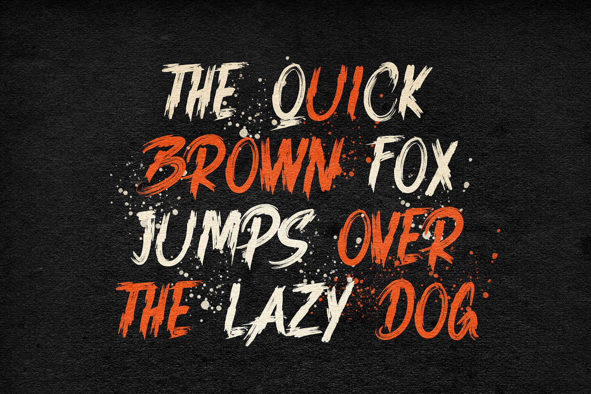 Sortning Rangers Brush Font, a Handwritten Font by Maulana Creative (Photo 6 of 7)