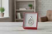 Teardrop Laser Cut Earrings, an Object Graphic by Designer_Momina (Thumbnail 5 of 5)