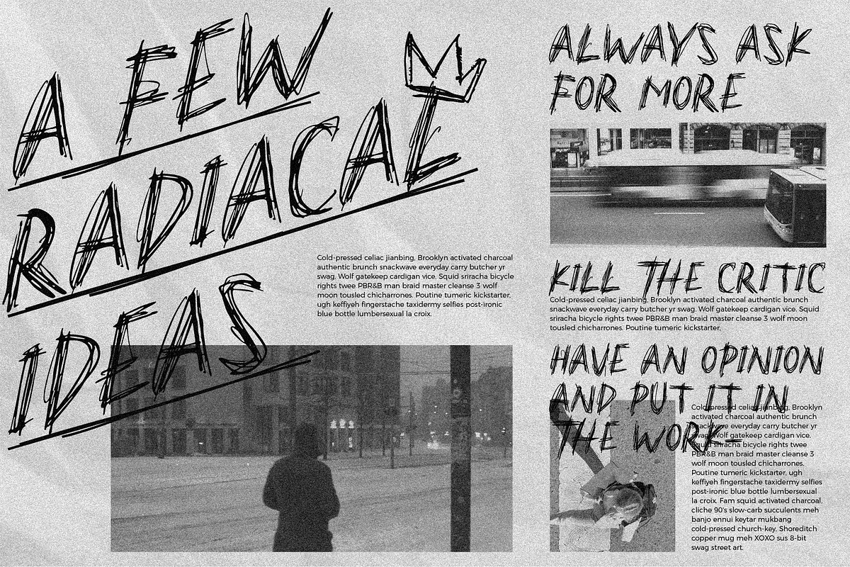Kvltura - Unbored Scribbles Font, a Font by Invasi Studio (Photo 7 of 10)
