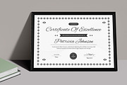 Certificate of Achievement Layout, a Stationery Template by MightyDesign (Thumbnail 1 of 6)