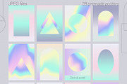 HOLOGRAPHIC Vibrant Gradient, Shapes, a Texture Graphic by Oksana Trygub (Thumbnail 5 of 16)
