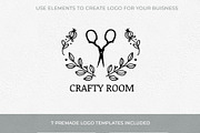 100 hand drawn elements + logo, a Work Illustration by Cozy pattern shop (Thumbnail 7 of 7)
