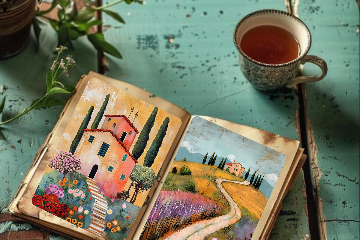 TUSCANY COUNTRYSIDE JUNK JOURNAL, a Decorative Illustration by Daring Digies (Photo 7 of 9)