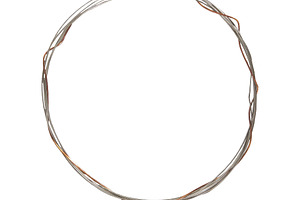 Copper wire bracelet isolated photo, an Industrial Photo by DanFLCreativo