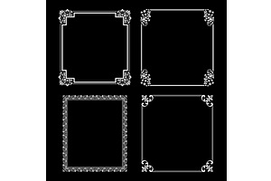 Set of decorative frames Elegant, an Illustration by RODINA