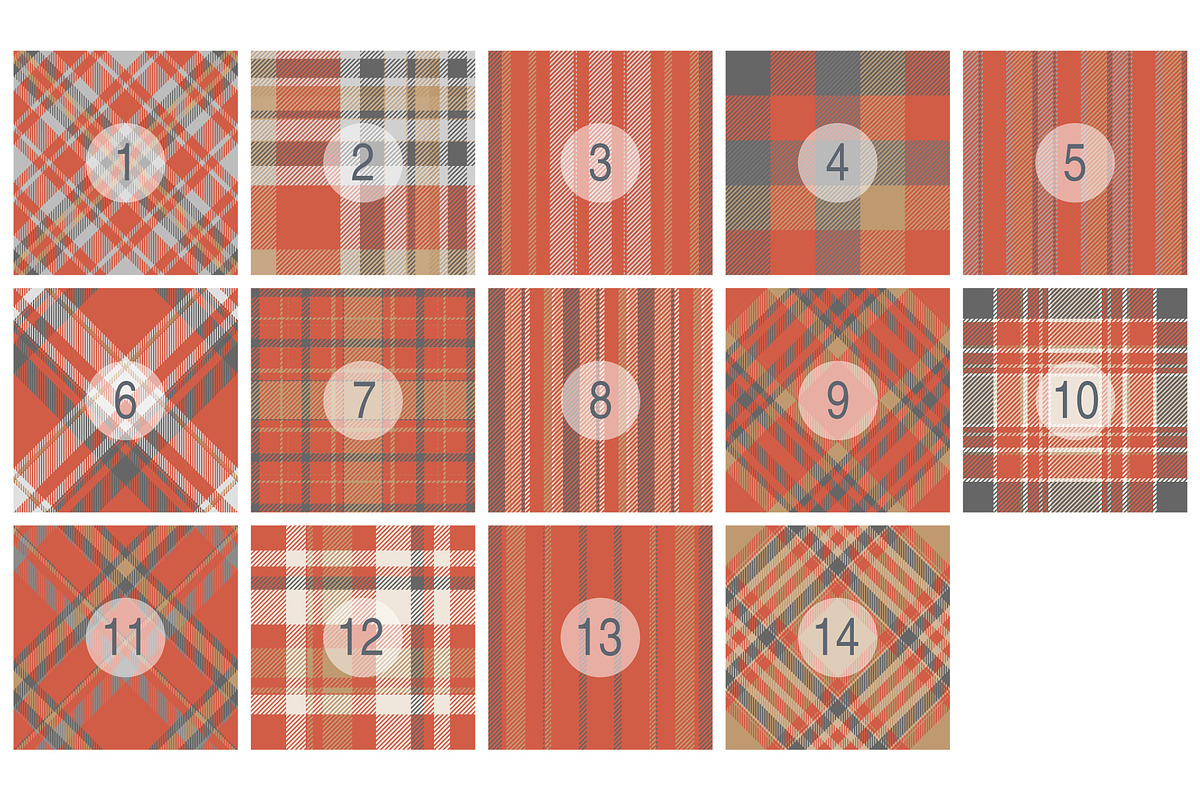 #25 Red & Gold Pattern Plaids, a Pattern Graphic by Plaid4You (Photo 2 of 4)