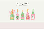 Champagne Clipart!, an Illustration by Jordyn Grace Design (Thumbnail 2 of 4)
