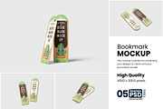 Bookmark Mockup, a Product Mockup by bimockup (Thumbnail 1 of 6)