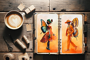 PECULIAR INSECT PEOPLE CLIPART PACK, a Person Illustration by Daring Digies (Thumbnail 10 of 10)