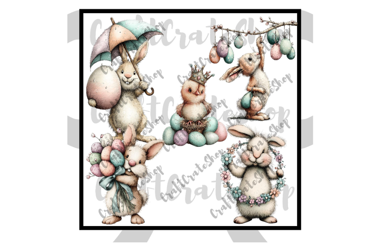 Whimsical Easter Graphics, an Illustration by CraftCrateShop (Photo 5 of 7)
