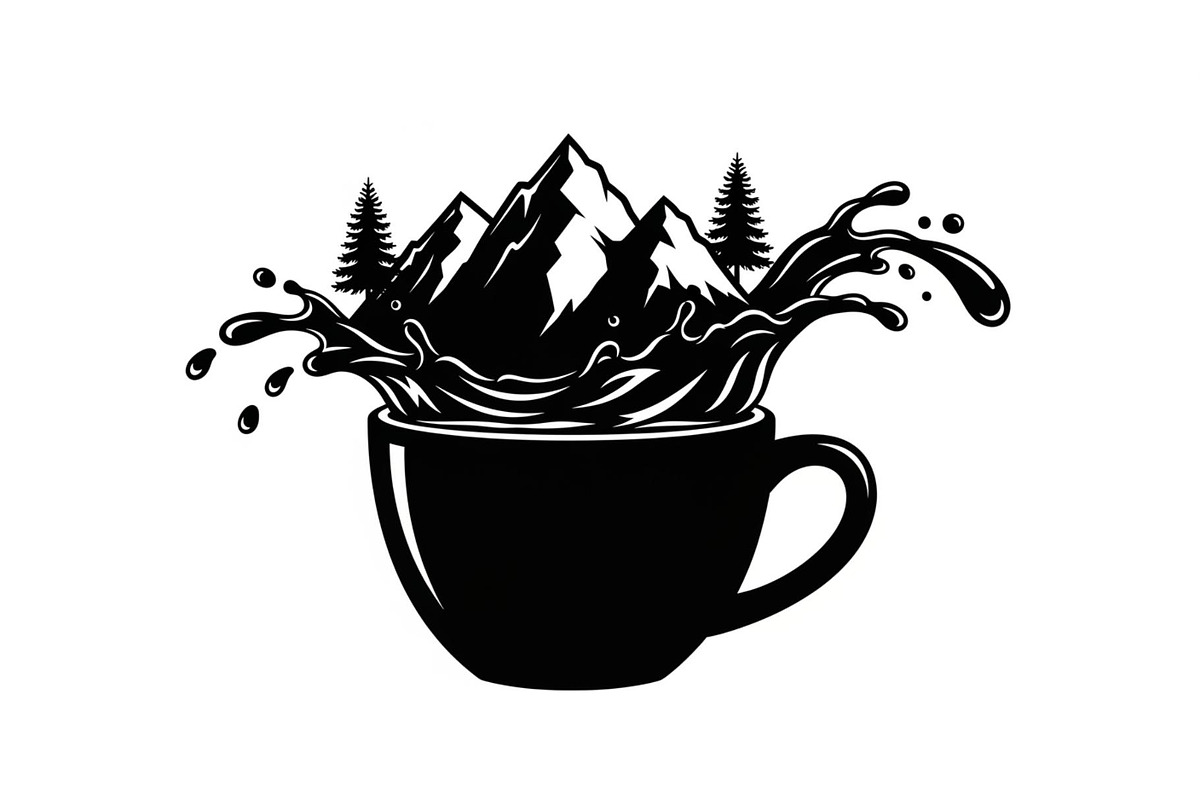 Mountain Coffee Cup Design Bundle, an Illustration by yasushie (Photo 6 of 31)