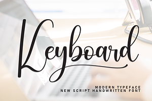 Keyboard Script Font