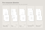 Restaurant Branding 100 Templates V4, a Stationery Template by pawellpi (Thumbnail 3 of 103)
