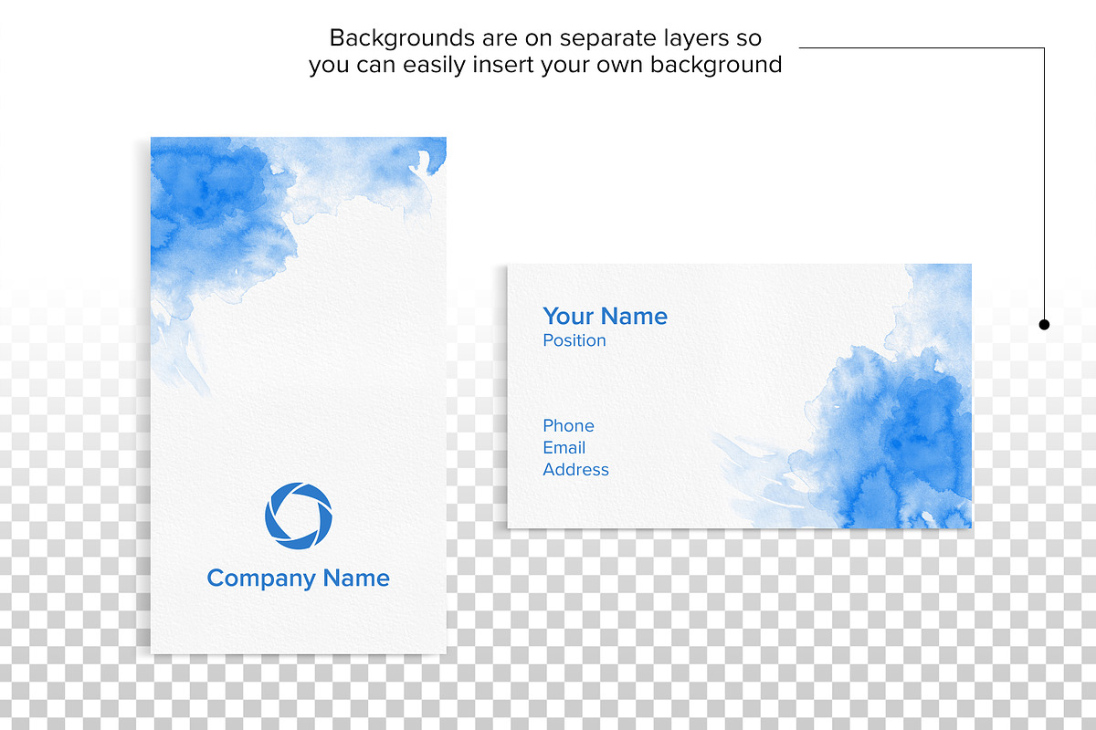 Business Card Mockup Set - PSD, an Advertising Mockup by MelissaBMockups (Photo 7 of 10)