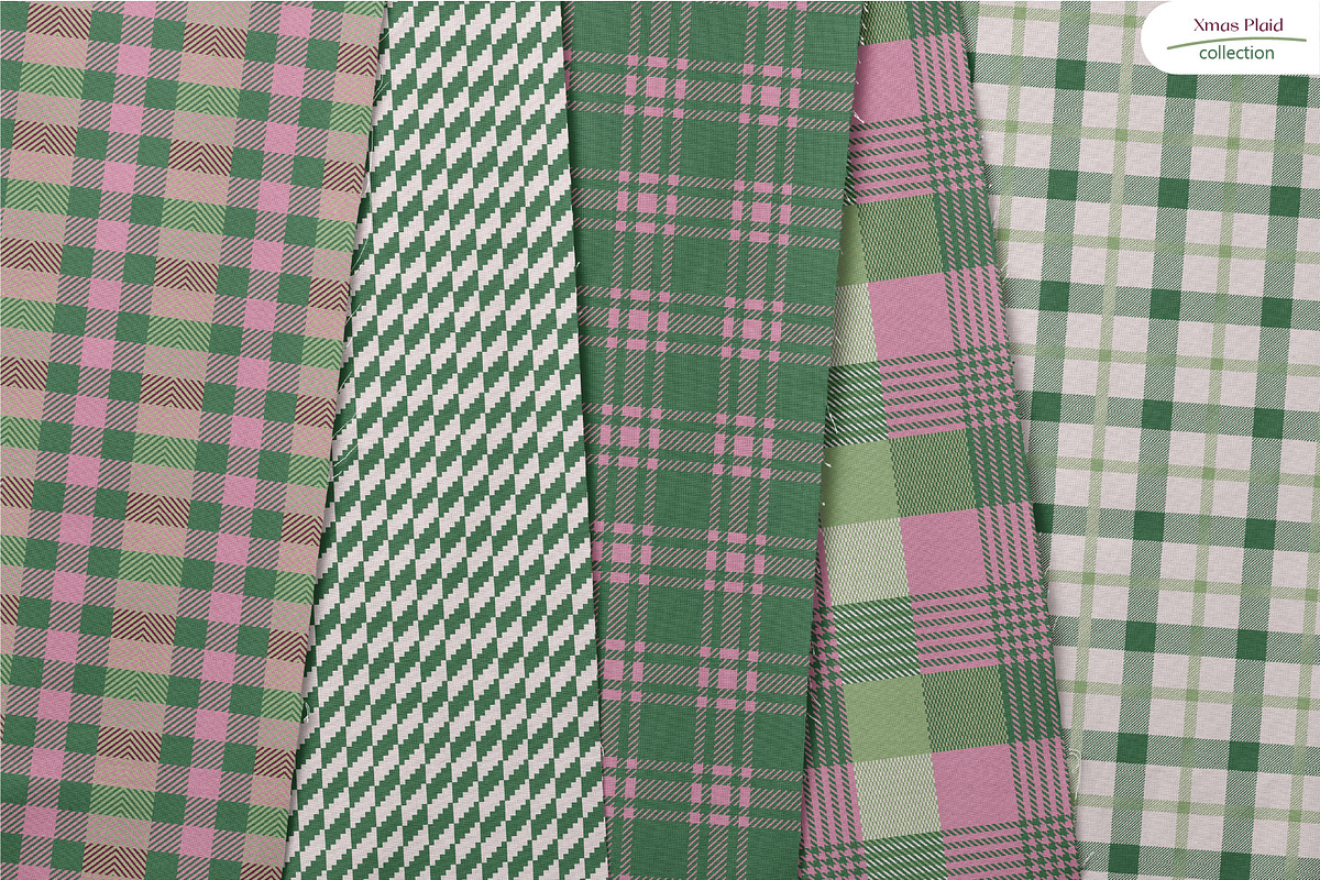 Xmas Plaid - Seamless Patterns, a Pattern Graphic by InaCorart (Photo 2 of 10)