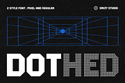 Dothed – Regular & Pixel Font, a Sans Serif Font by Drizy (Thumbnail 1 of 8)
