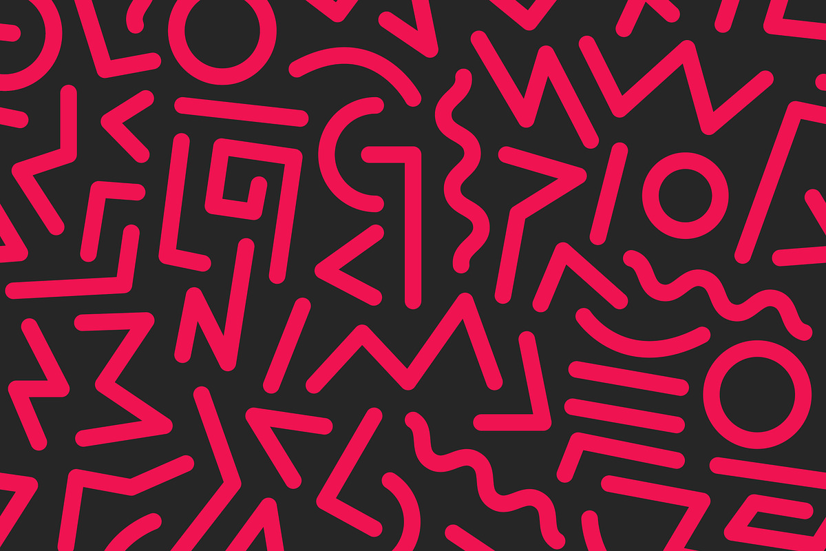 seamless pattern 80s. Vector., a Pattern Graphic by Dolvalol