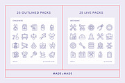 Mega Bundle Vol 4 Line Icons, an Outline Icon by Made by Made (Thumbnail 4 of 10)