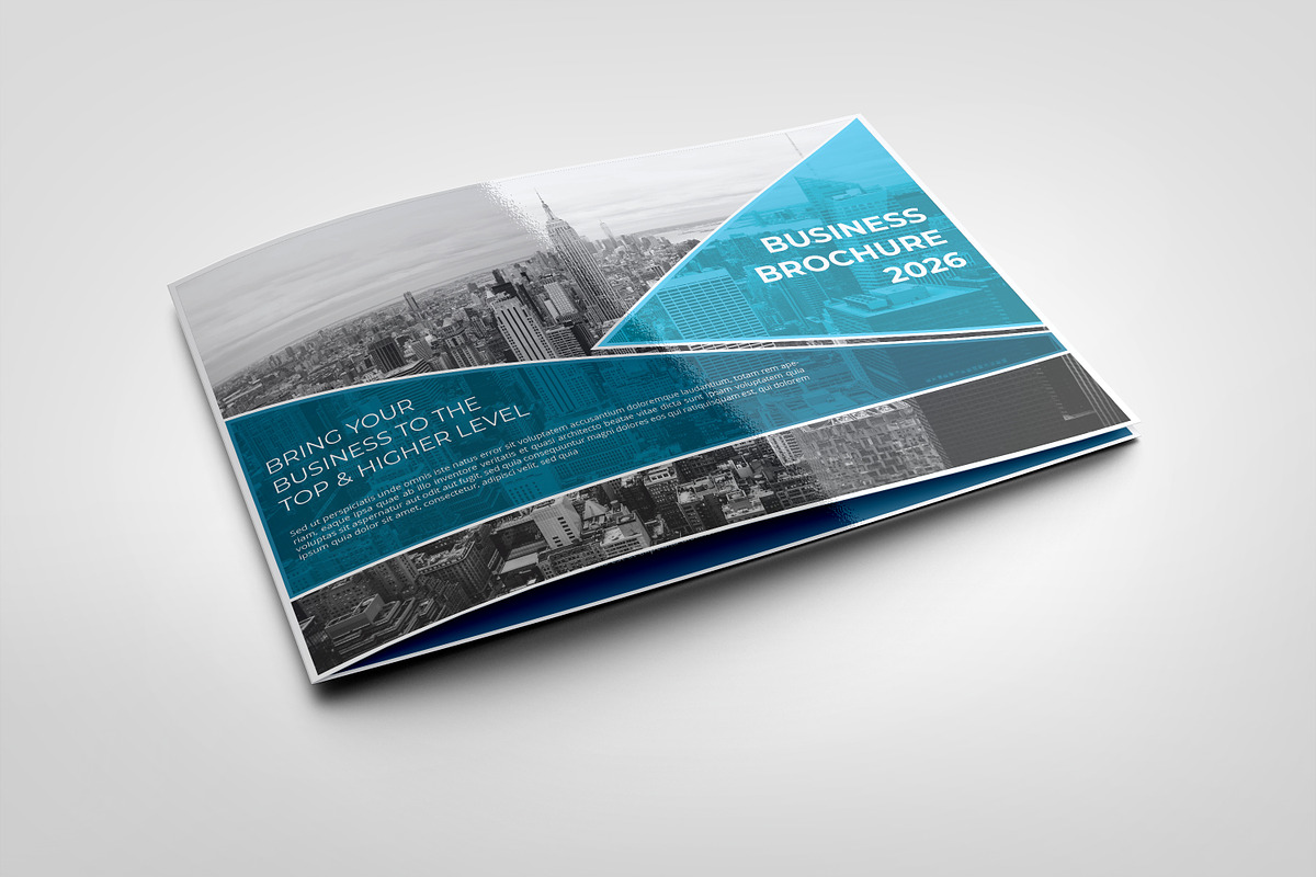 A4 Landscape Business Brochure, a Brochure Template by retrographix (Photo 6 of 6)