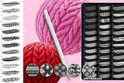 200 Procreate Knit Texture Brushes, a Brush Add-On by Revabrush (Thumbnail 8 of 9)