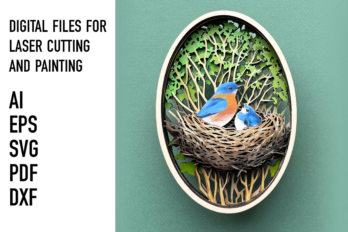 Spring Woodland Oval SVG Bundle, an Object Graphic by HelloWood (Photo 4 of 4)