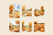 Cozy Autumn Scene & Illustration Kit, a Seasonal Illustration by OKArtHub (Thumbnail 4 of 10)