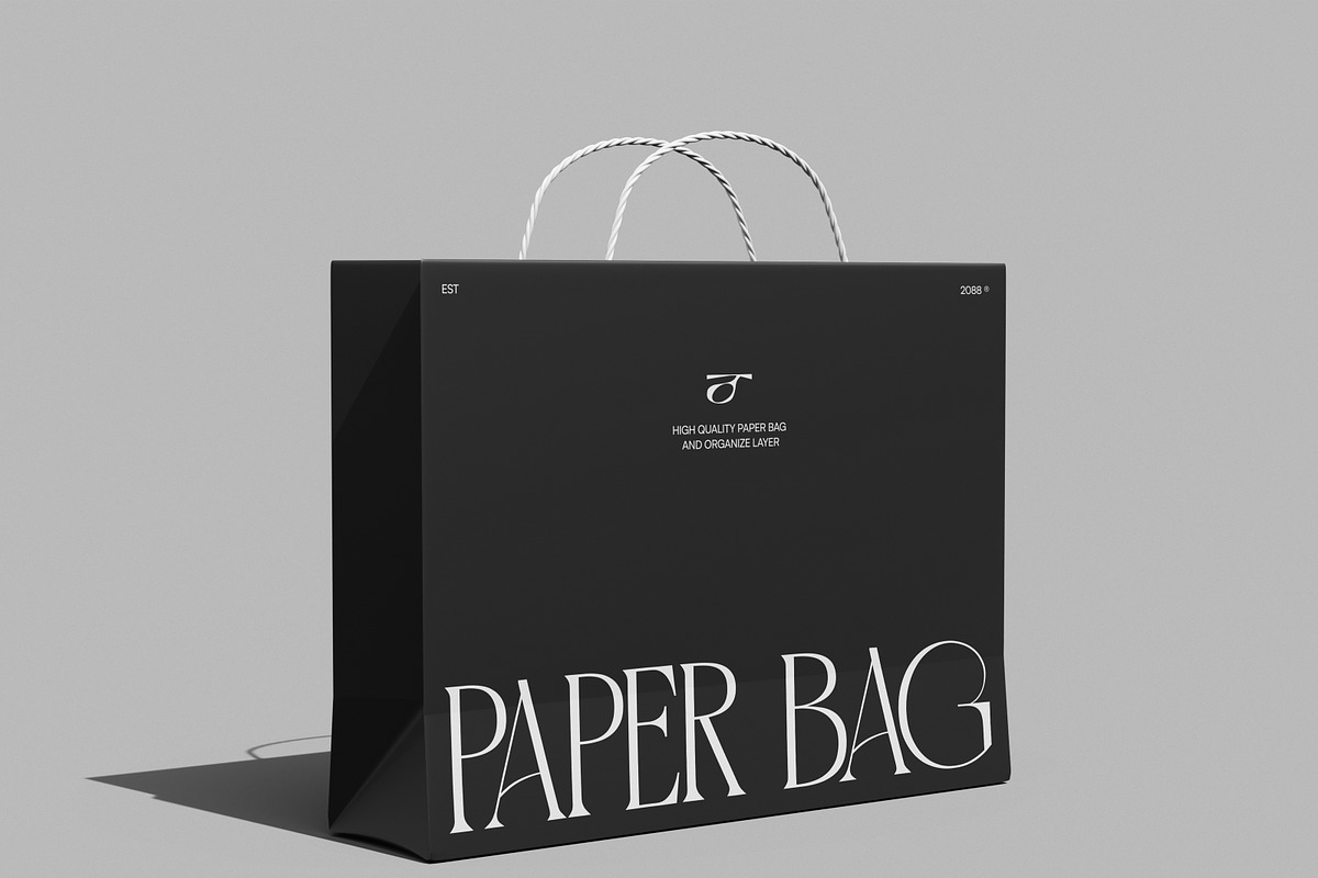 Paper Bag Mockup, a Packaging Mockup by Brand Earth (Photo 4 of 4)