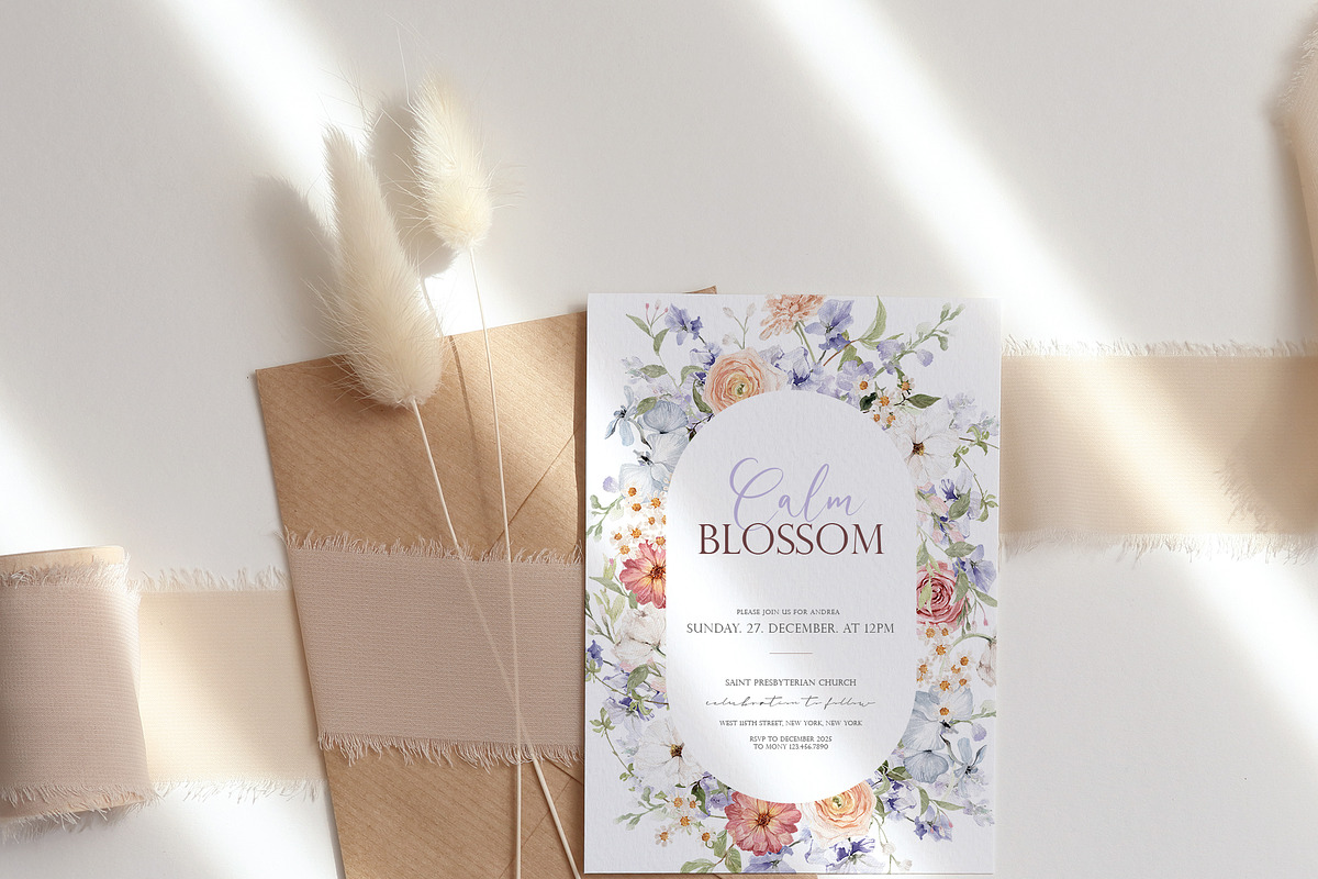 Watercolor Flower - Calm Blossom, a Decorative Illustration by Beigetime (Photo 15 of 16)