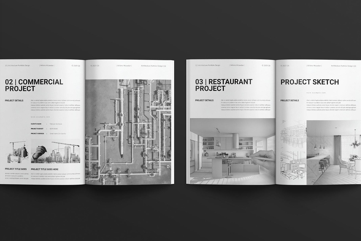 Architecture Portfolio Template, a Brochure Template by E-Type (Photo 5 of 8)