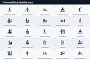 Accessibility & Disability Icons, a Solid Icon by Symbolic Language (Thumbnail 3 of 5)