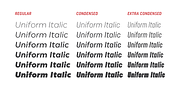 Uniform Italic, a Sans Serif Font by Miller Type Foundry (Thumbnail 3 of 12)