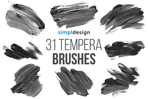 Stamp Tempera Brushes