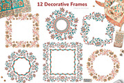 KALAMKARI. Vector Set Ornaments., a Pattern Graphic by Irina Skaska (Thumbnail 13 of 17)