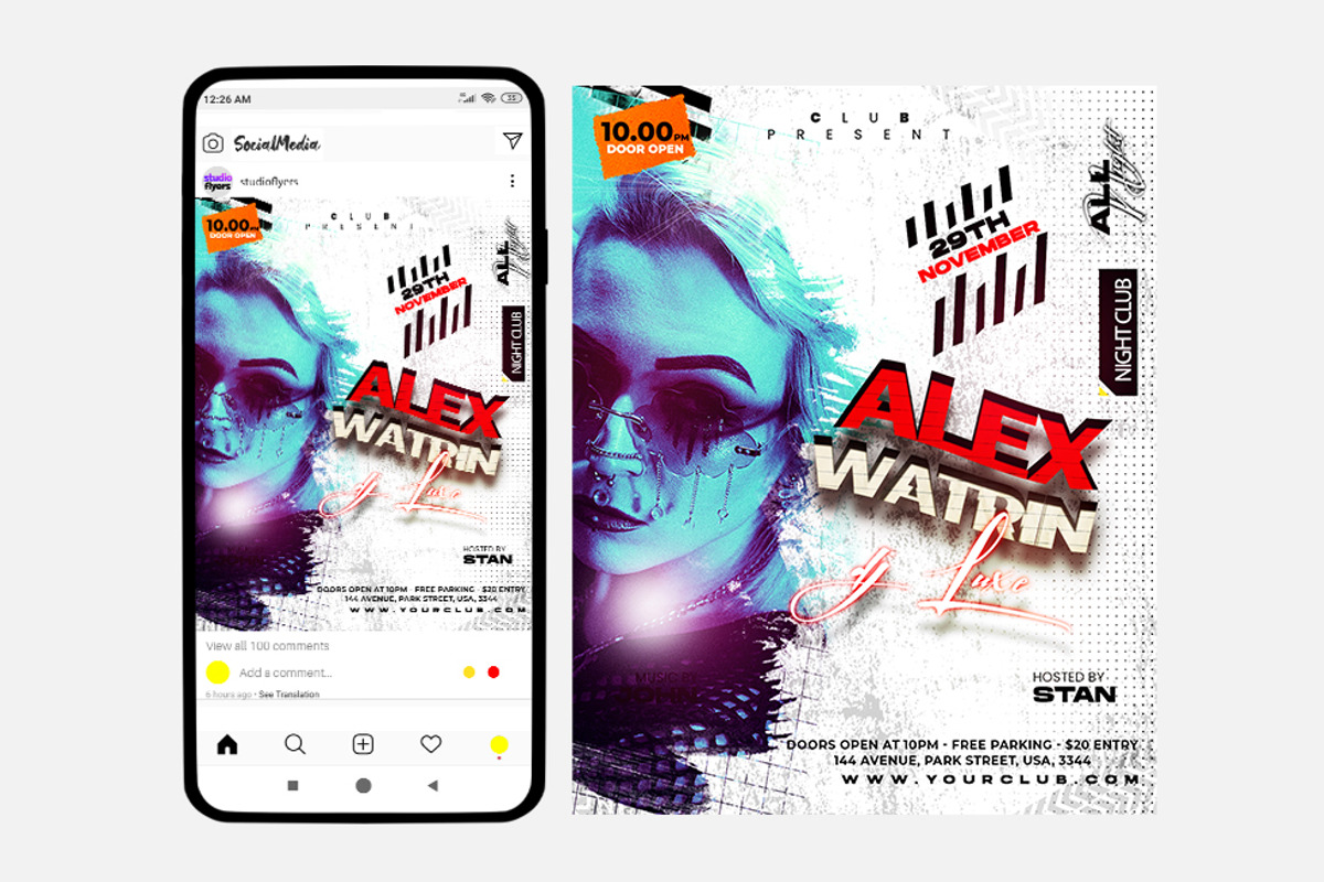 White Party Event Banner (PSD), a Social Media Template by studioflyers.com (Photo 1 of 2)