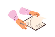 Signing of formal documents set, a Work Illustration by PaperTrident (Thumbnail 2 of 7)