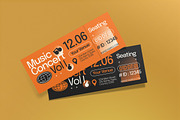 Antidesign Music Concert Ticket, a Card Template by graphicook (Thumbnail 2 of 3)