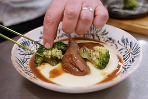 Serving food portioned dish chef, a Person Photo by Photo Drive Studio
