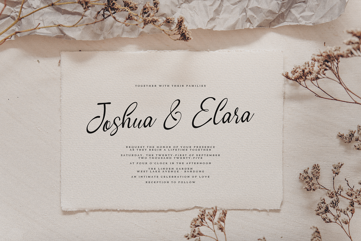 Cafricot Lissendra Script, a Script Font by gracetype_studio (Photo 9 of 12)