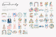 watercolor wedding clipart set, a Decorative Illustration by Patishop Art (Thumbnail 9 of 9)