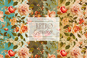 Retro Garden Floral Pattern Kit, a Decorative Illustration by Eclectic Anthology (Thumbnail 4 of 11)