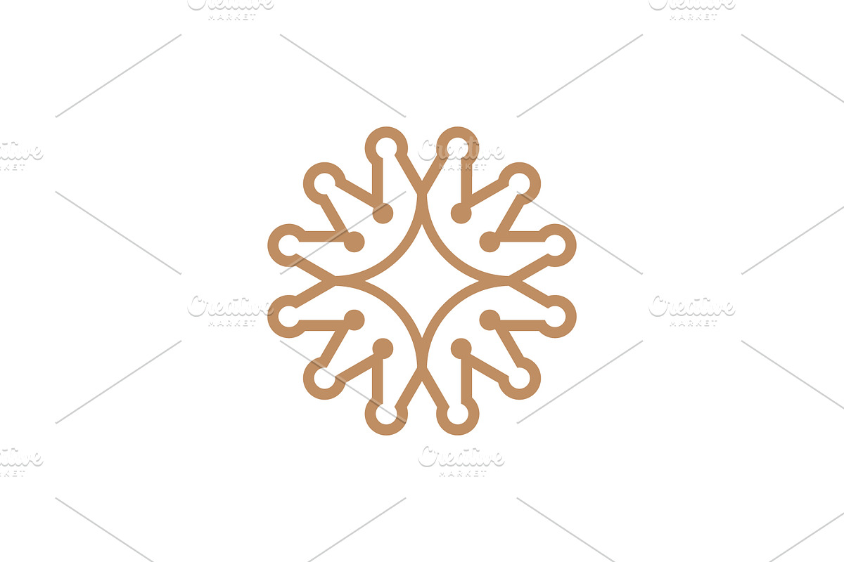 elegant crown star flower logo, a Branding & Logo Template by Rasagama Studio