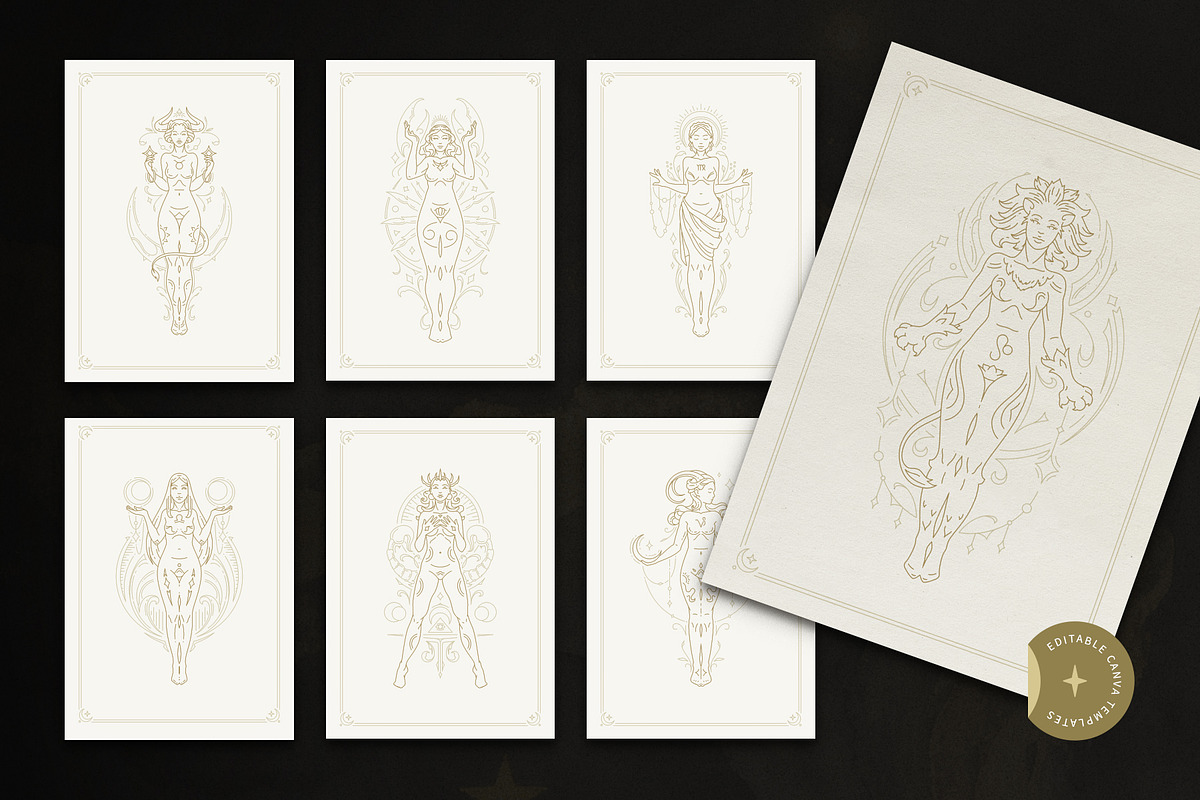 Zodiac Collection | Canva, a Card Template by Vasya Kobelev (Photo 2 of 7)