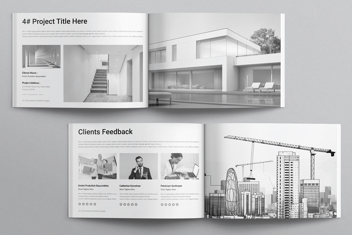 Architecture Portfolio Brochure, a Brochure Template by E-Type (Photo 7 of 8)