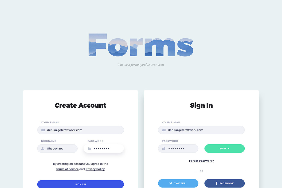 Portland UI Kit, an UI Kit Template by Craftwork (Photo 9 of 11)