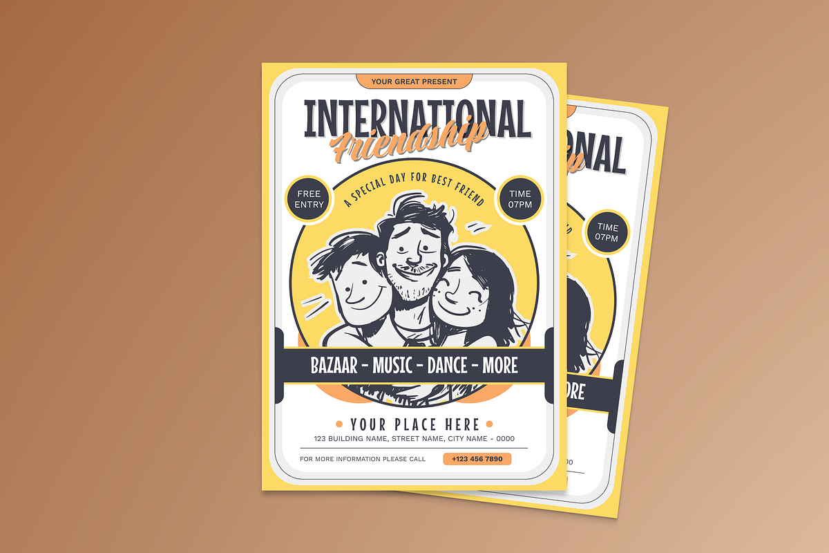 Friendship Day Flyer, a Flyer Template by MMPixelCraft (Photo 1 of 5)