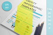 Obesity Infographics templates, a Food Illustration by UTM Studio (Thumbnail 1 of 7)