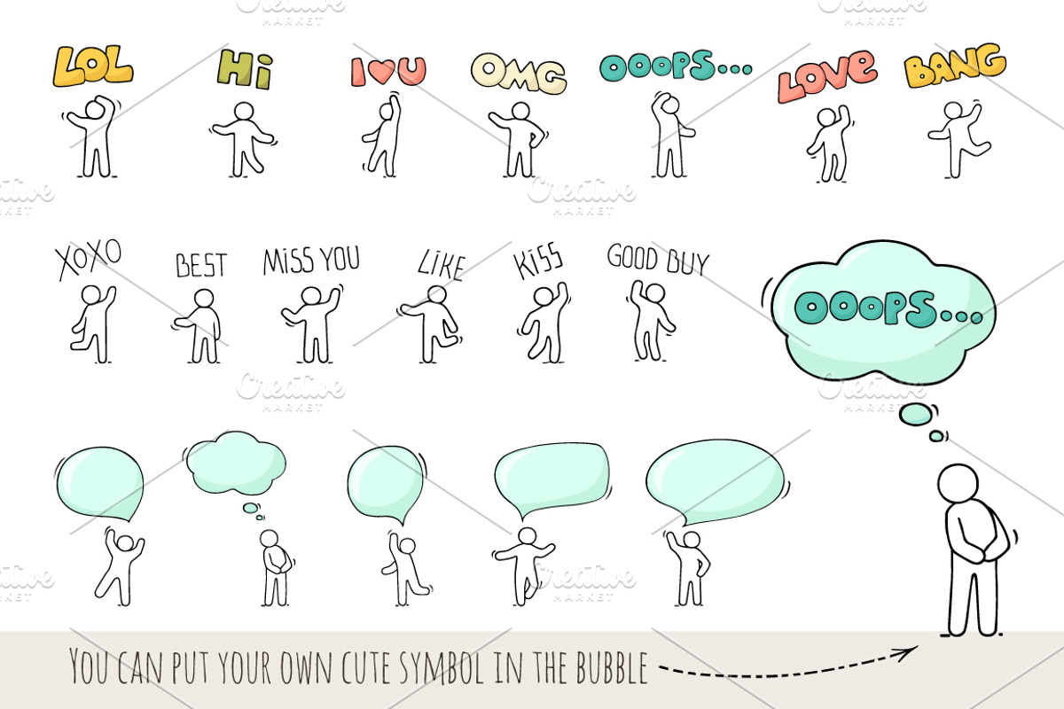 People with Speech Bubbles, an Object Graphic by Sapunkele (Photo 3 of 6)