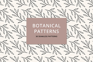 30 Botanical Patterns